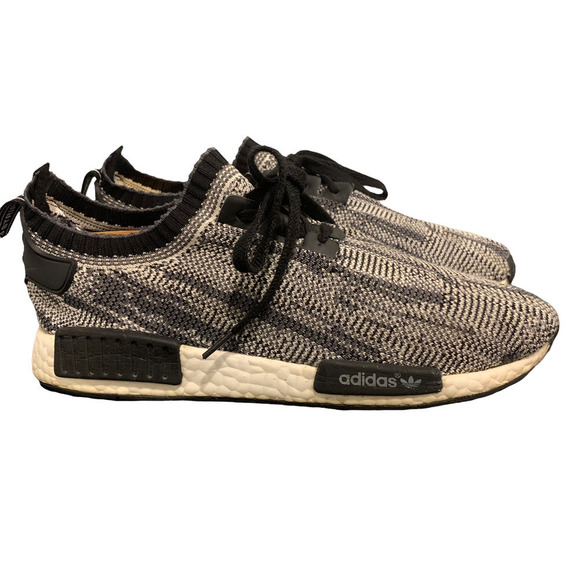 Adidas Boost Prime Knit Graphic Mens Gray Athletic Sneakers Running Shoe 11.5 US - Picture 1 of 7